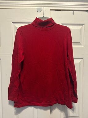 Talbots Red Women's Turtleneck Sweater